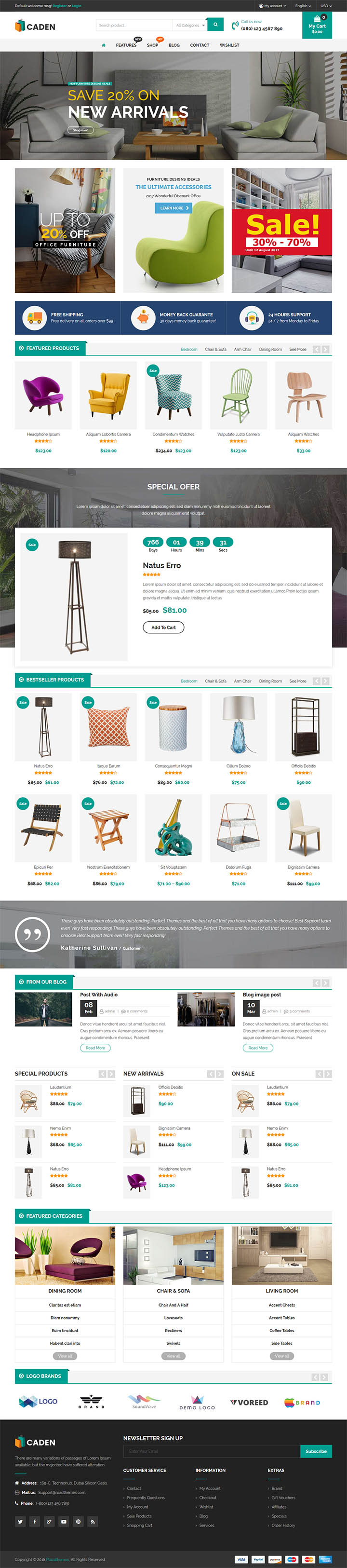 WordPress шаблон ThemeForest Caden