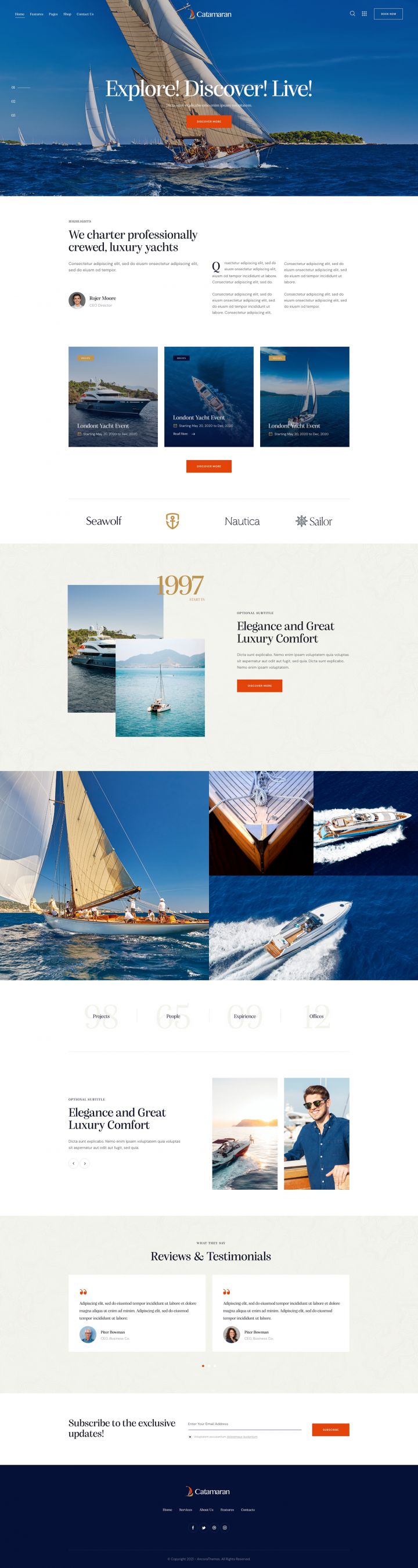 WordPress шаблон ThemeForest Catamaran