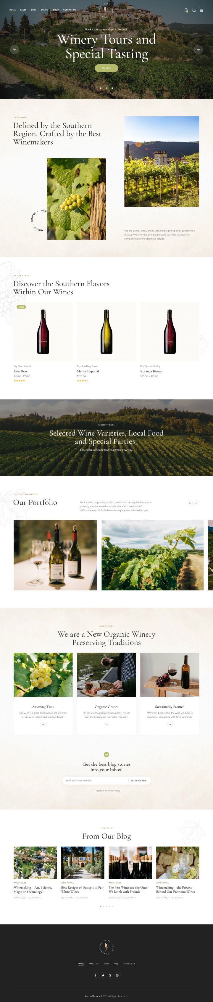 WordPress шаблон ThemeForest Chardonnay