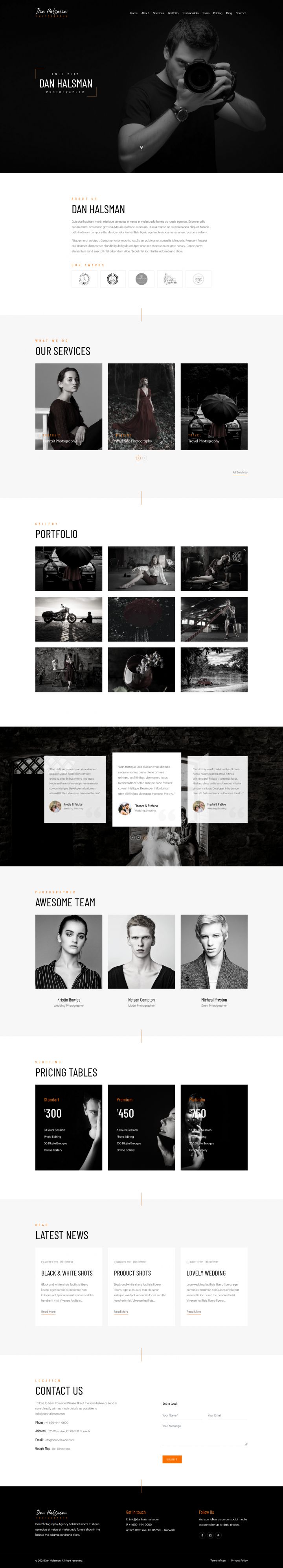 WordPress шаблон ThemeForest Dan