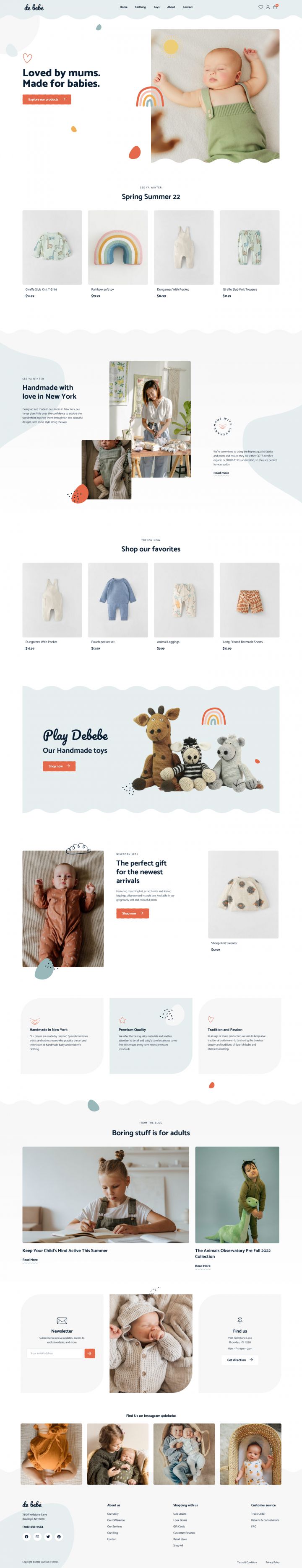 WordPress шаблон ThemeForest Debebe