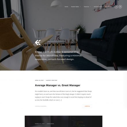 ThemeForest Ember