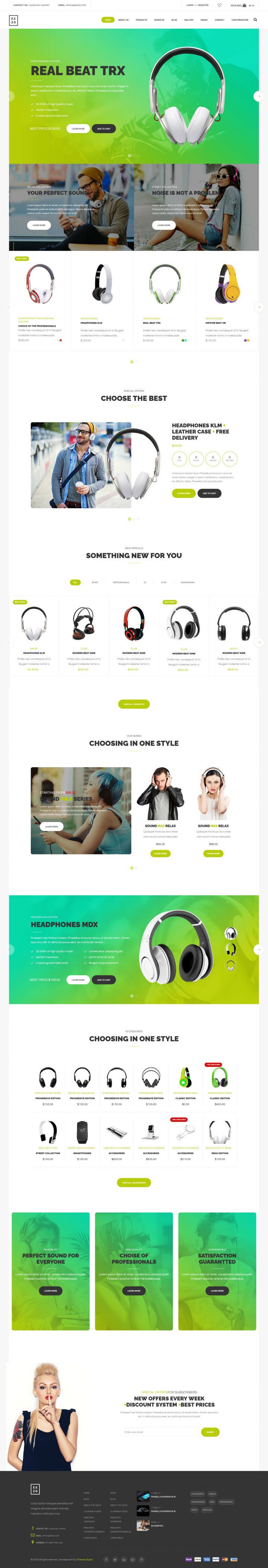 WordPress шаблон ThemeForest Exzo