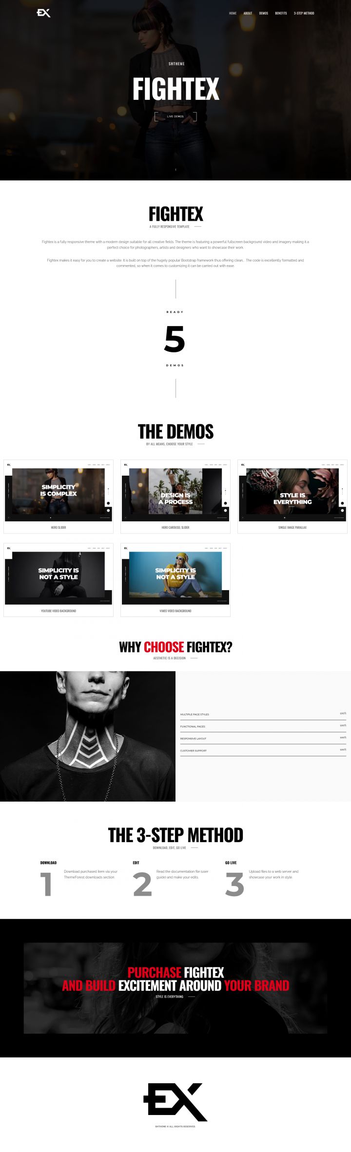 WordPress шаблон ThemeForest Fightex