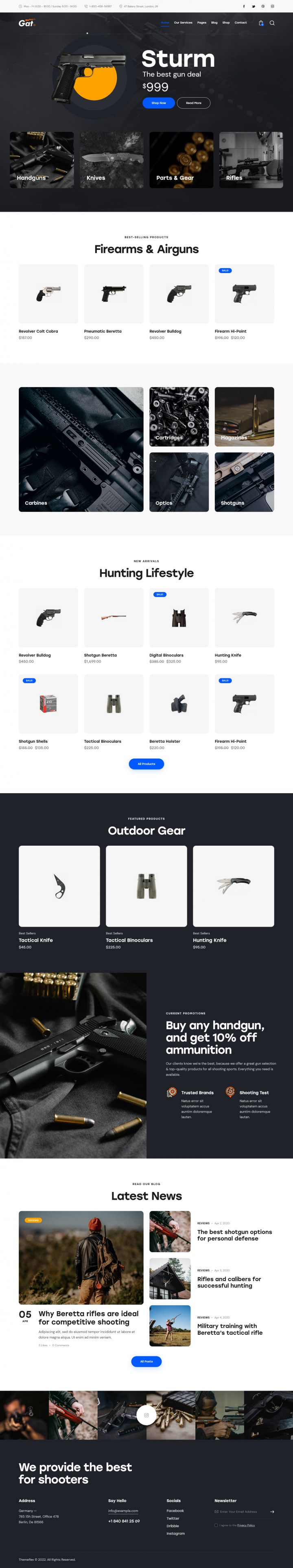WordPress шаблон ThemeForest Gat