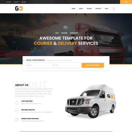 ThemeForest GO Courier