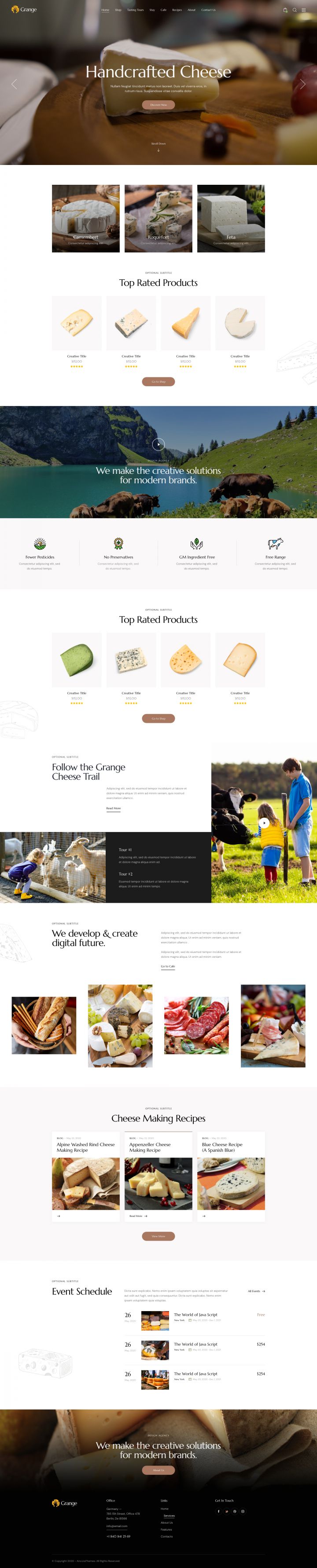 WordPress шаблон ThemeForest Grange