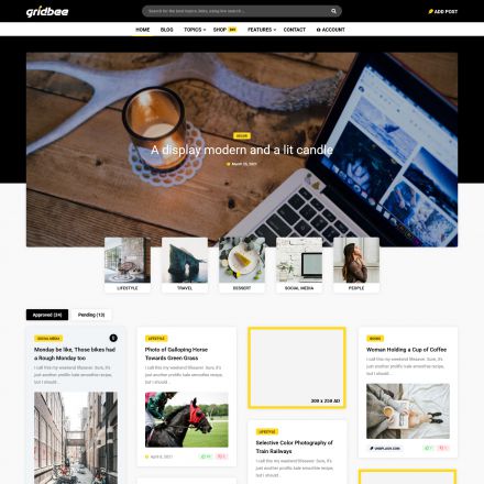 ThemeForest Gridbee