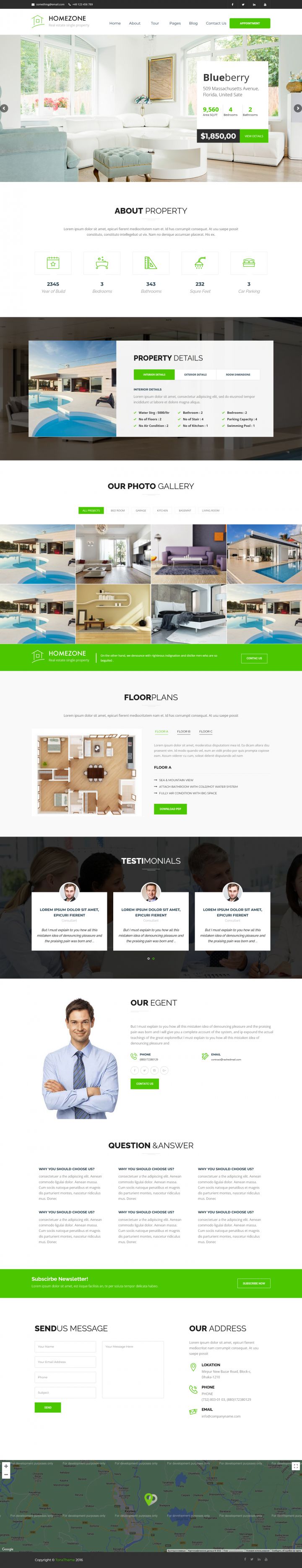 WordPress шаблон ThemeForest HOME ZONE