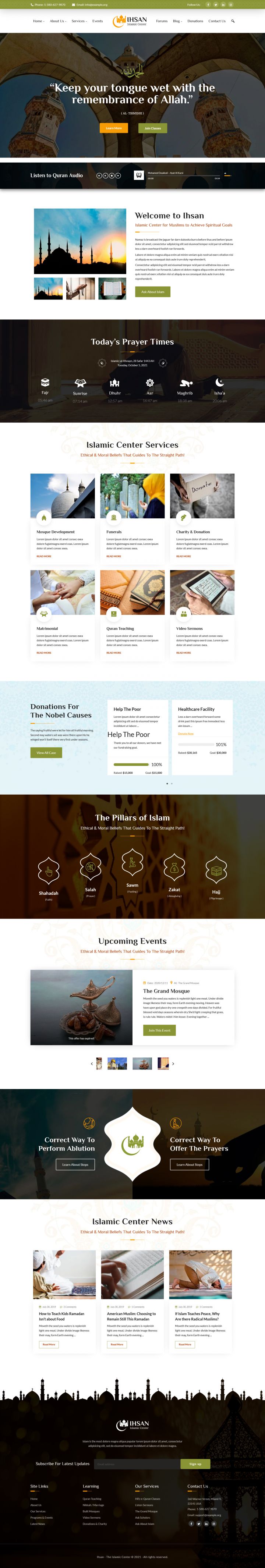 WordPress шаблон ThemeForest Ihsan