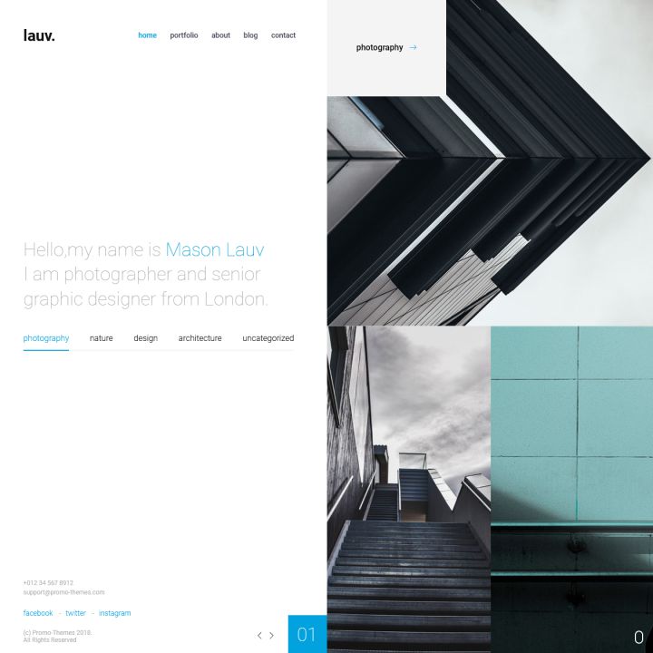 WordPress шаблон ThemeForest Lauv