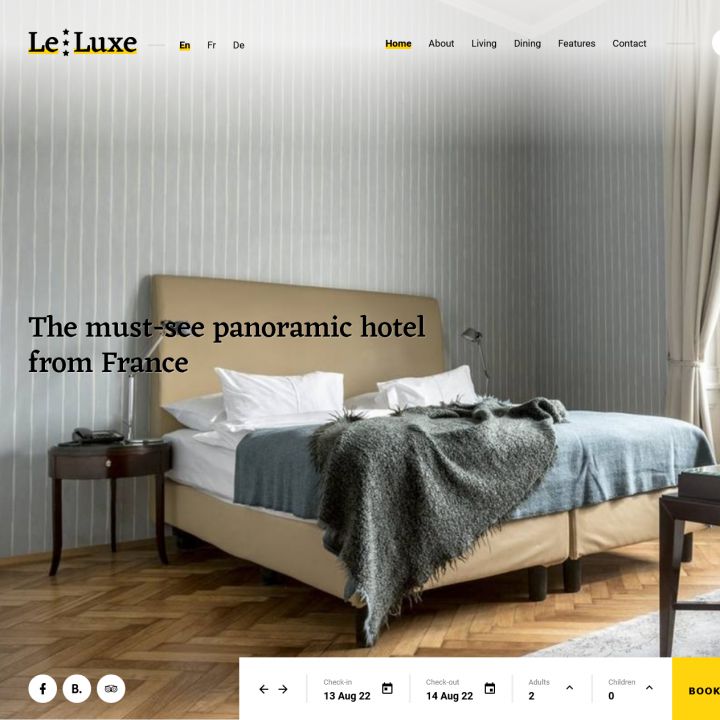 WordPress шаблон ThemeForest LeLuxe