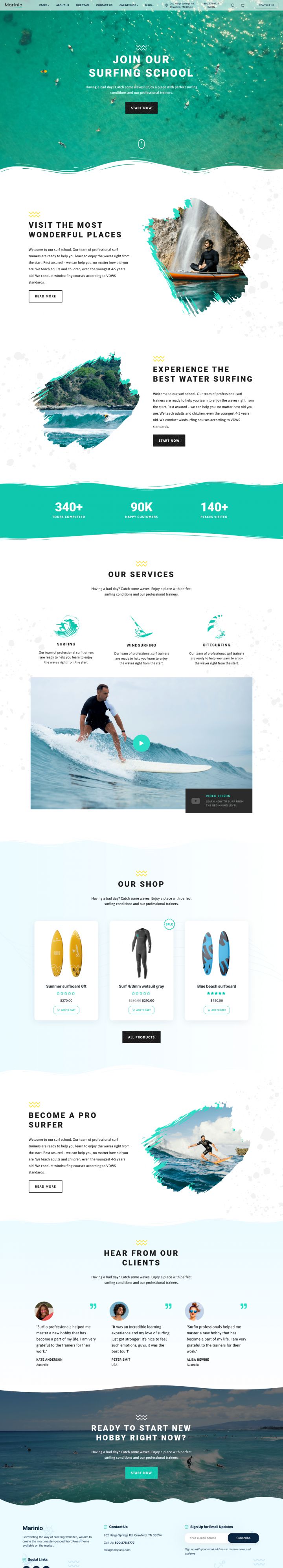 WordPress шаблон ThemeForest Marinio