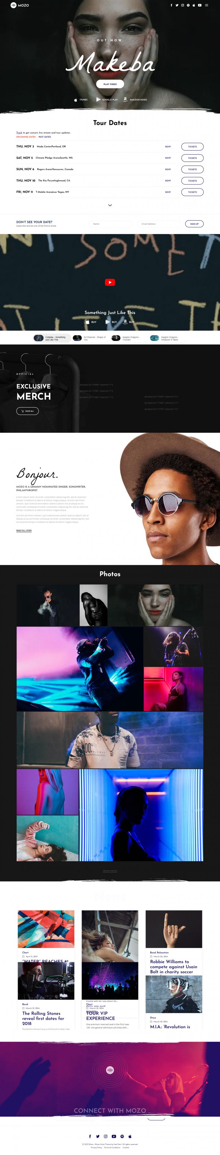 WordPress шаблон ThemeForest Mozo