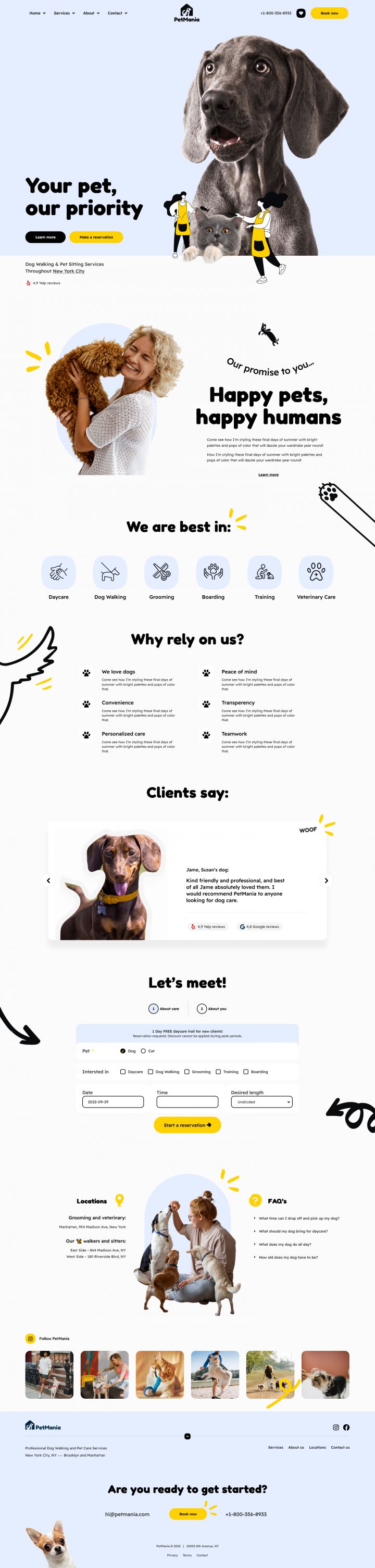 WordPress шаблон ThemeForest PetMania