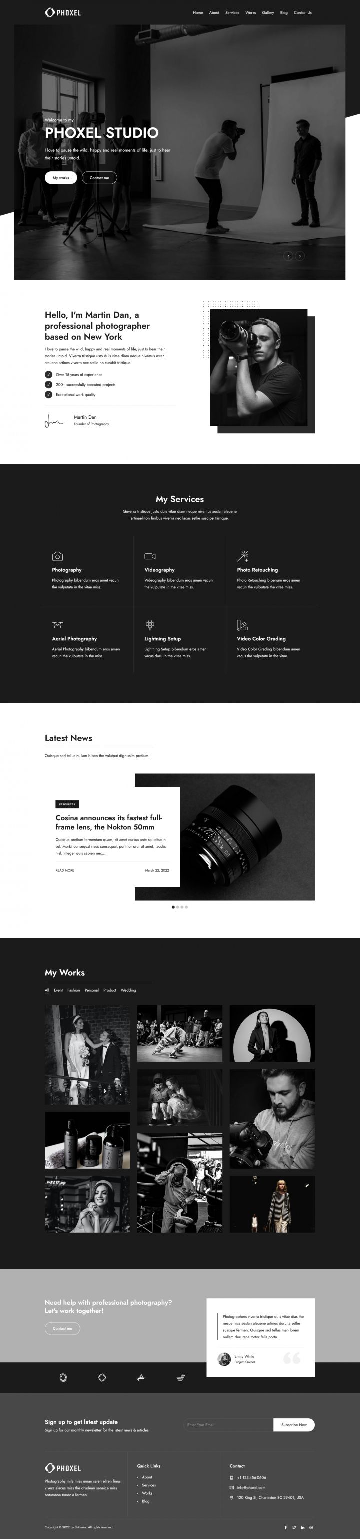 WordPress шаблон ThemeForest Phoxel