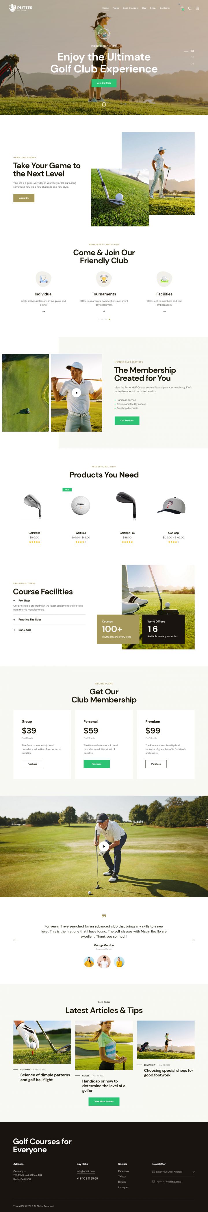 WordPress шаблон ThemeForest Putter