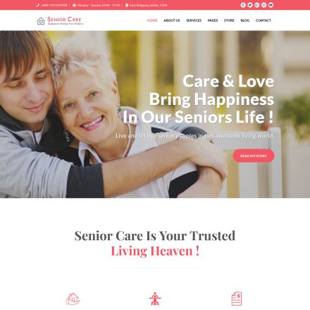 ThemeForest Senior Care