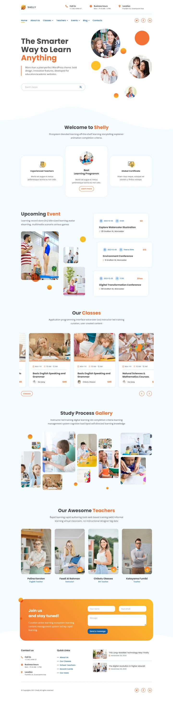 WordPress шаблон ThemeForest Shelly