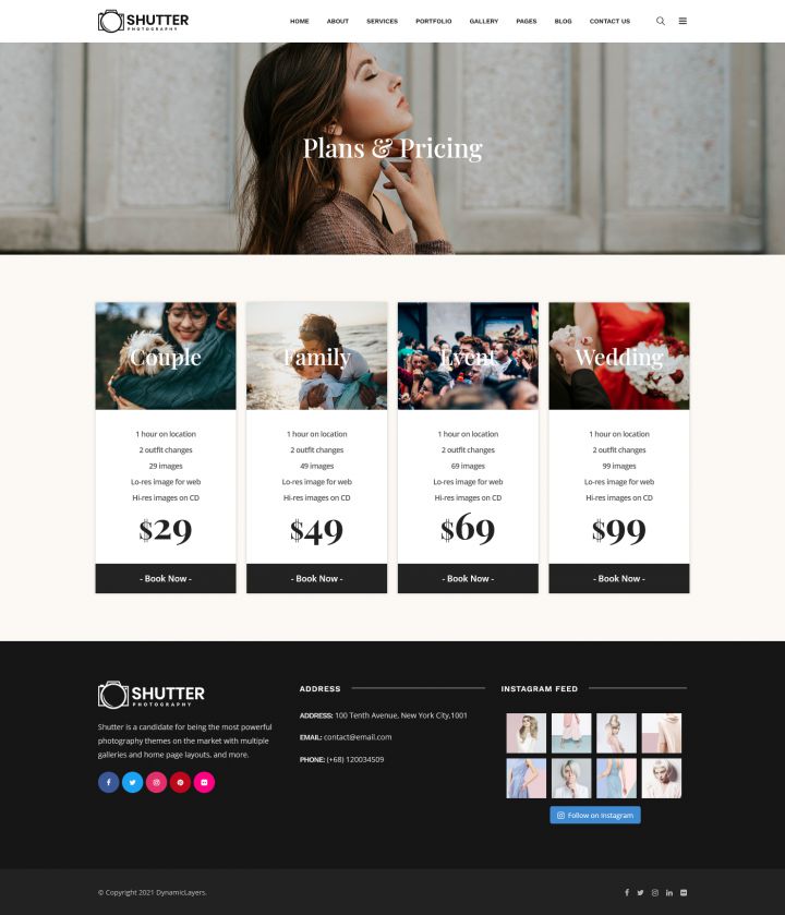 WordPress шаблон ThemeForest Shutter