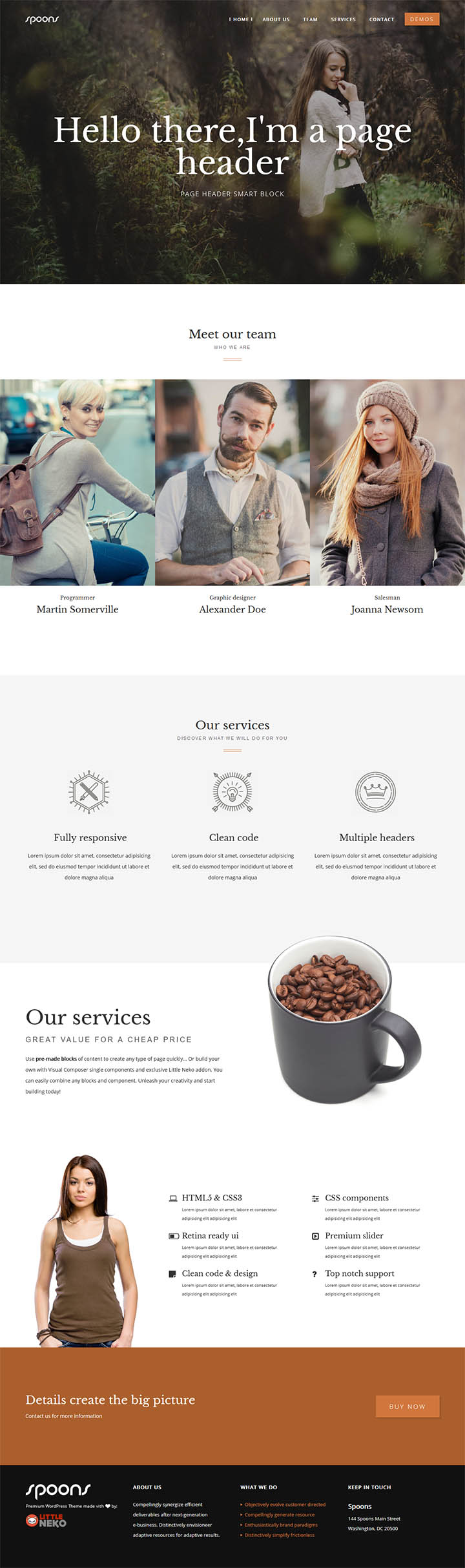 WordPress шаблон ThemeForest Spoons