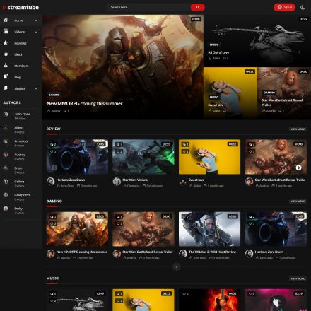 ThemeForest StreamTube