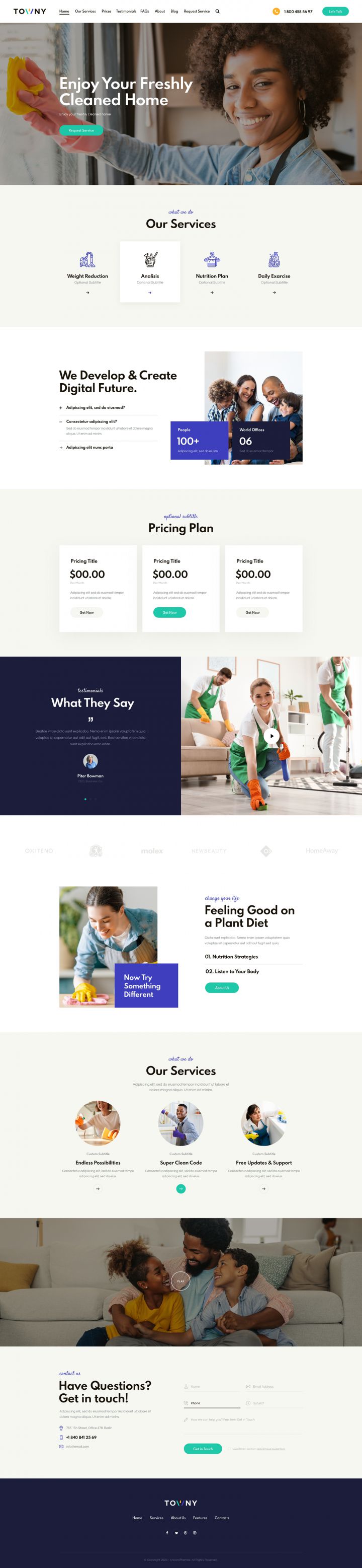 WordPress шаблон ThemeForest Towny