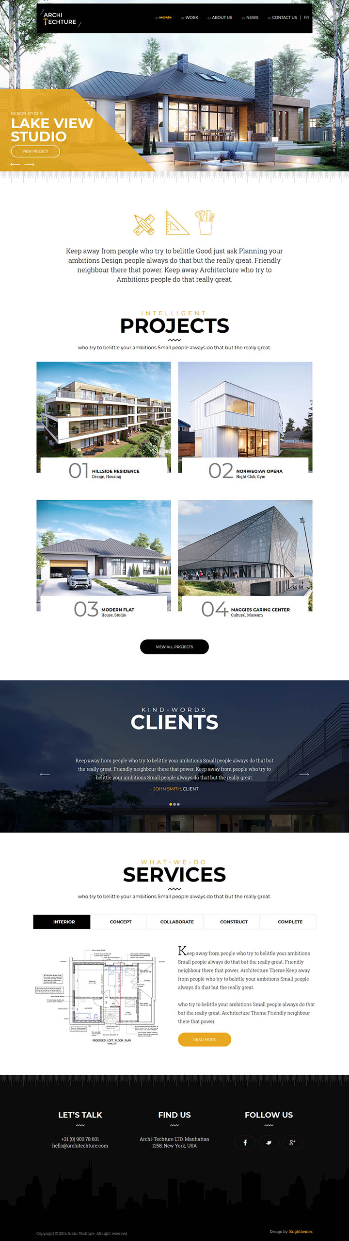 WordPress шаблон ThemeForest Architecture