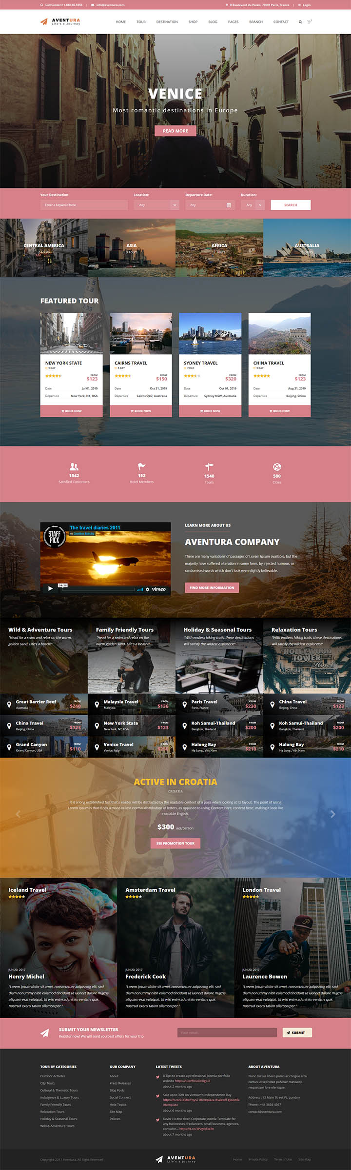 WordPress шаблон ThemeForest Aventura