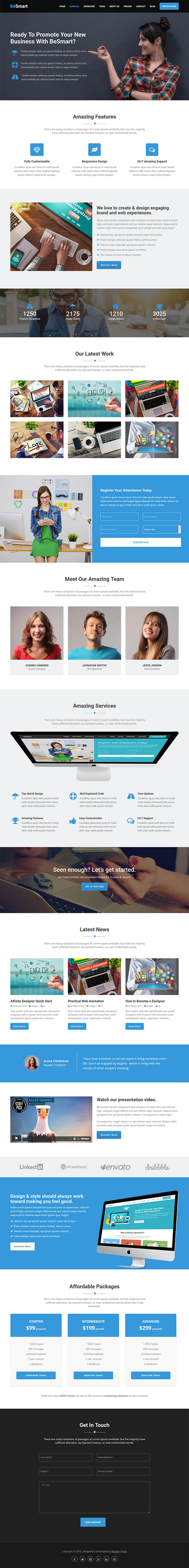 WordPress шаблон ThemeForest BeSmart High