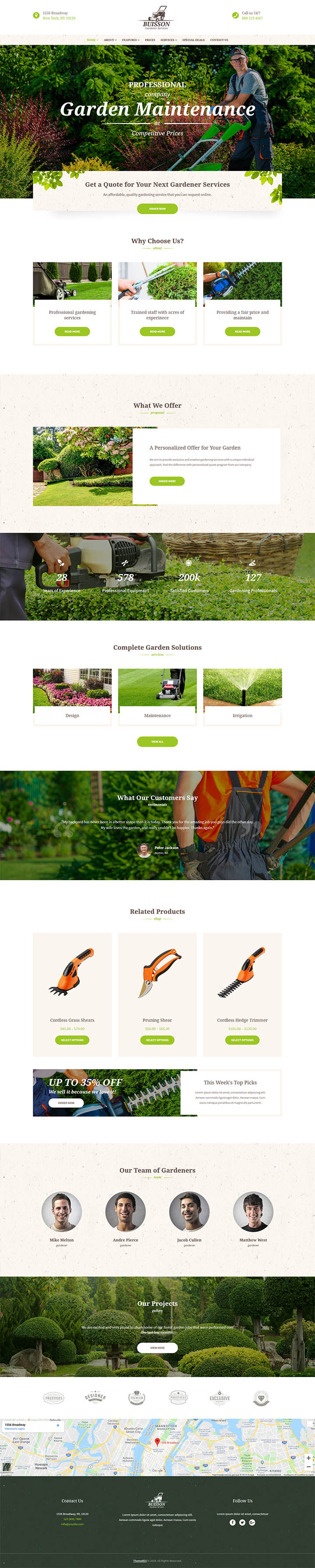 WordPress шаблон ThemeForest Buisson