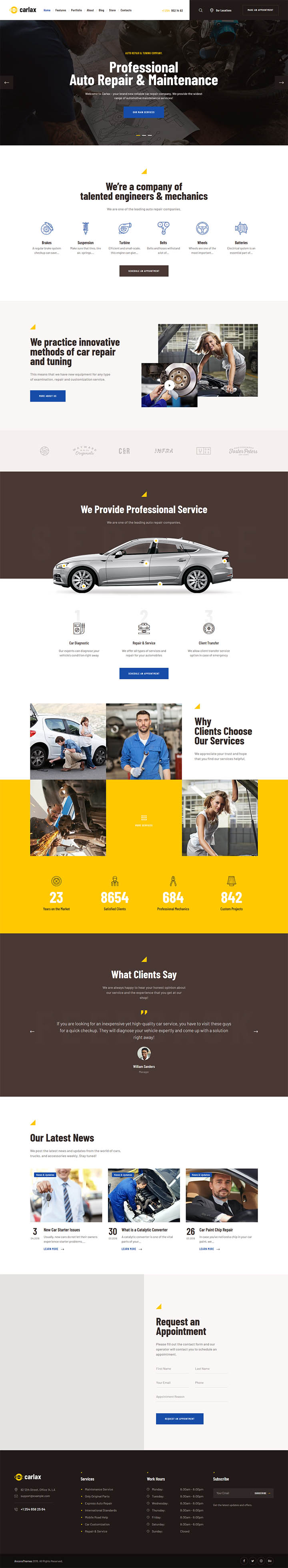 WordPress шаблон ThemeForest Carlax