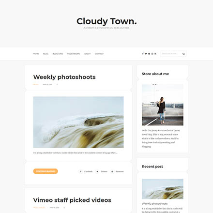ThemeForest Cloudy Town