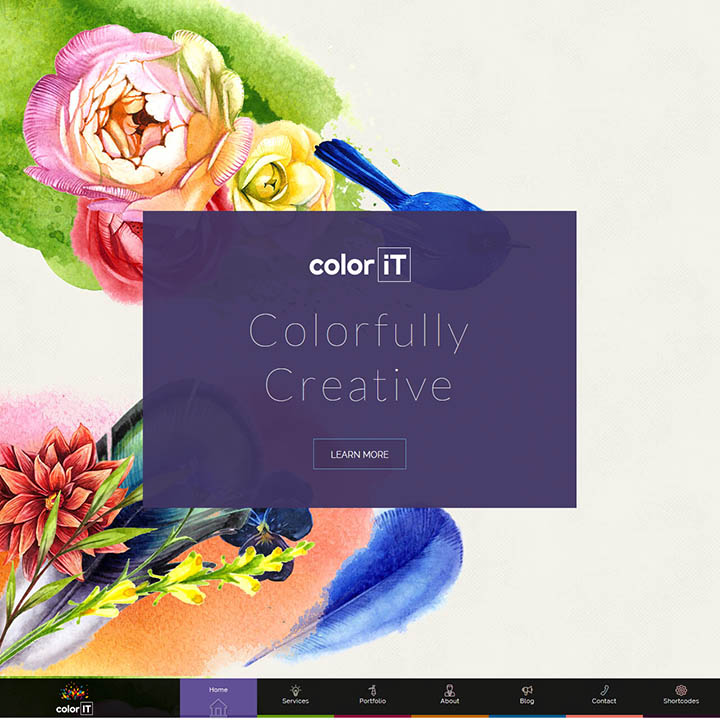 WordPress шаблон ThemeForest Color Folio