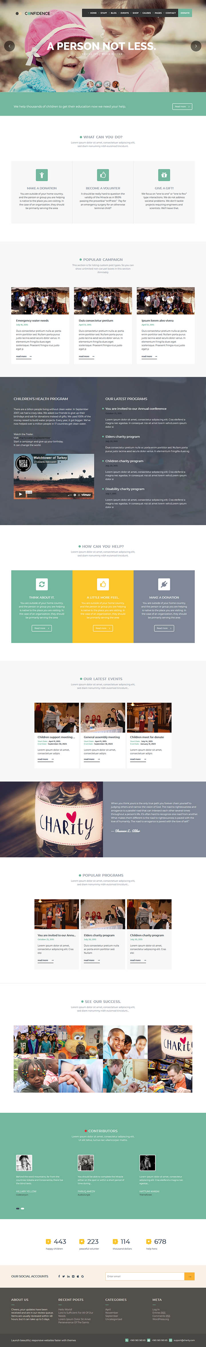 WordPress шаблон ThemeForest Confidence