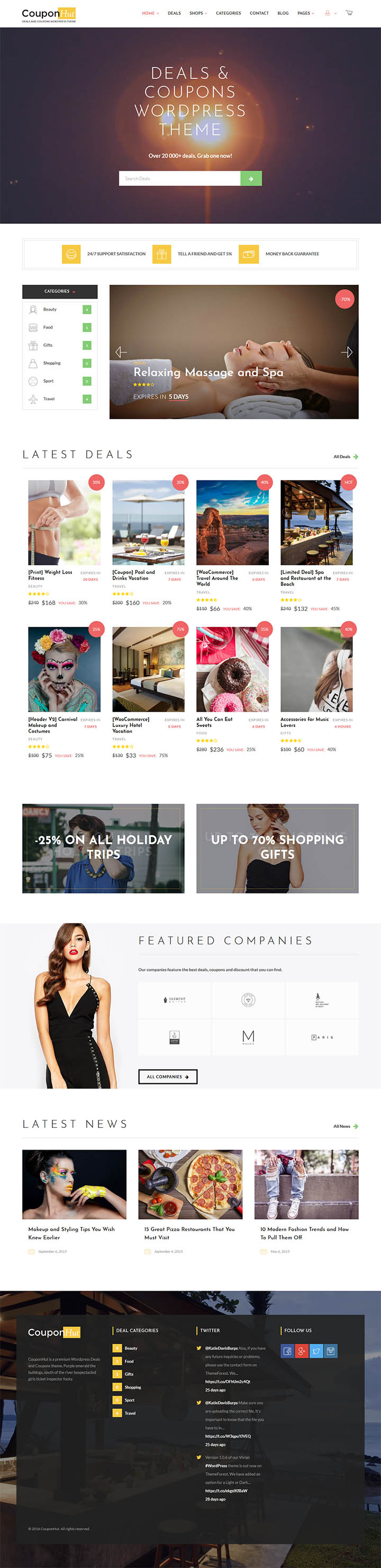 WordPress шаблон ThemeForest CouponHut