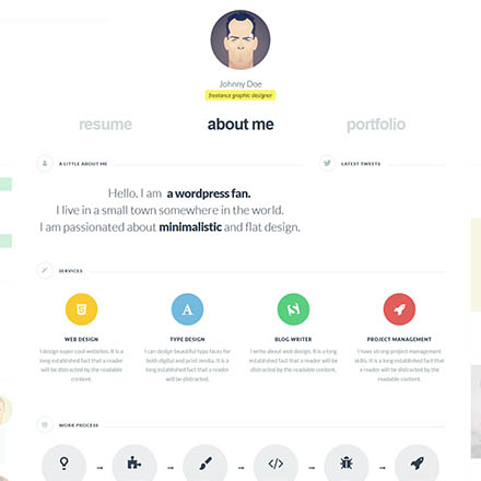 ThemeForest cvCard