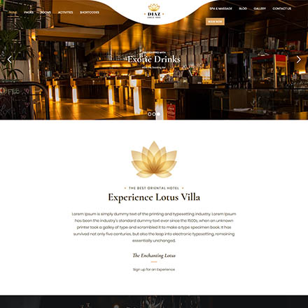 ThemeForest Hotel Diaz