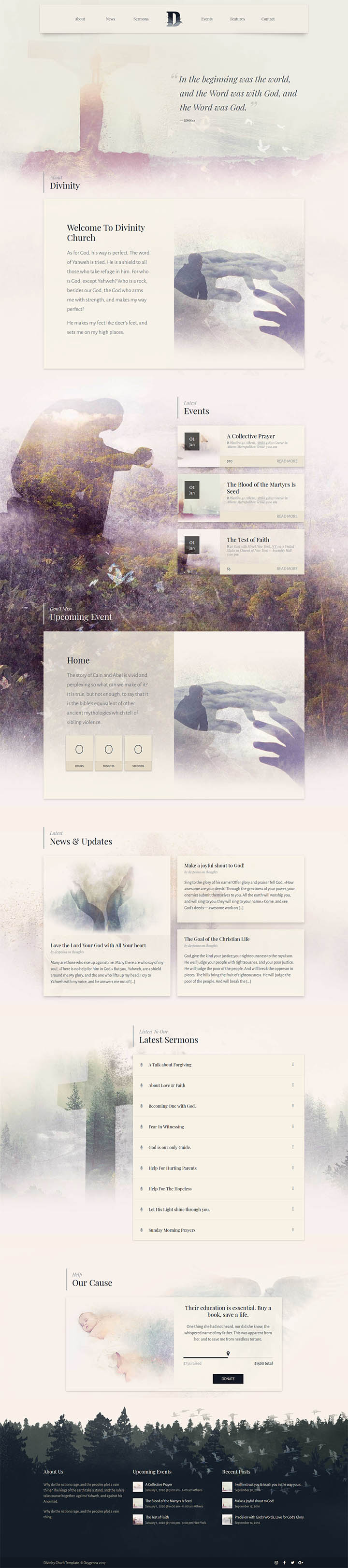 WordPress шаблон ThemeForest Divinity