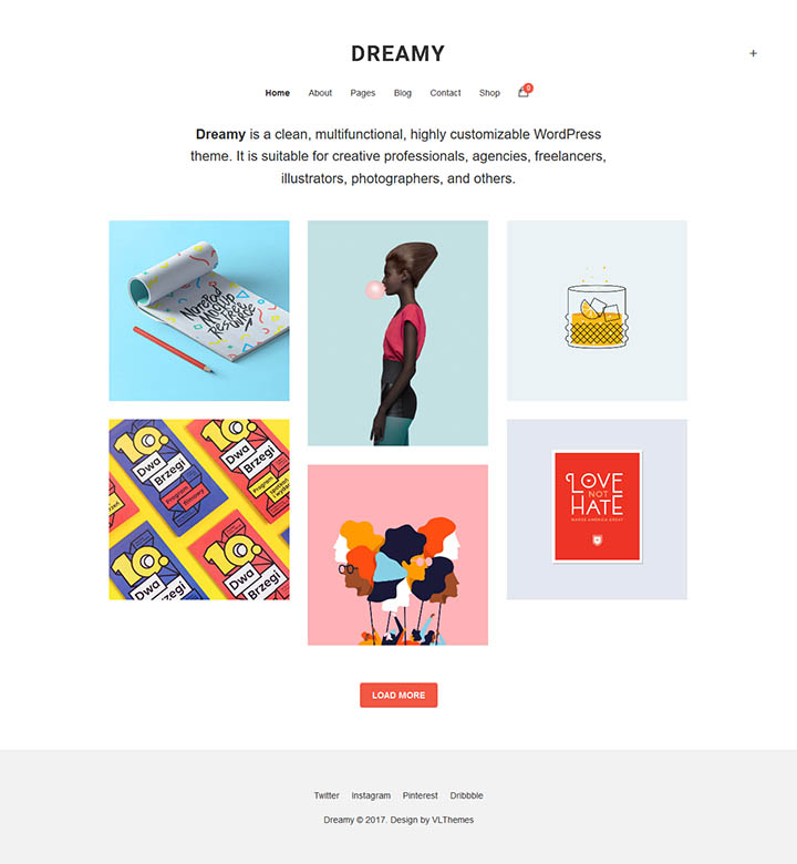 WordPress шаблон ThemeForest Dreamy