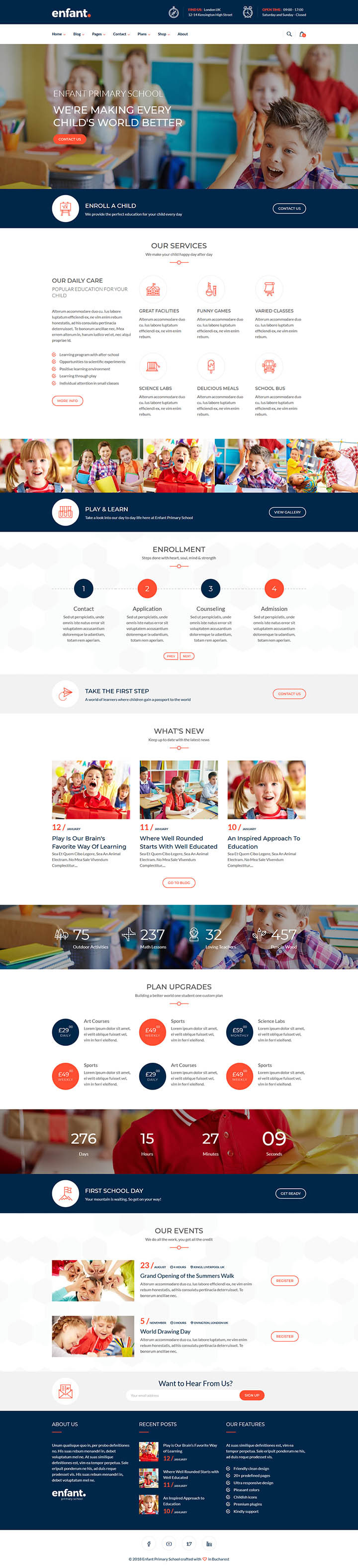 WordPress шаблон ThemeForest Enfant