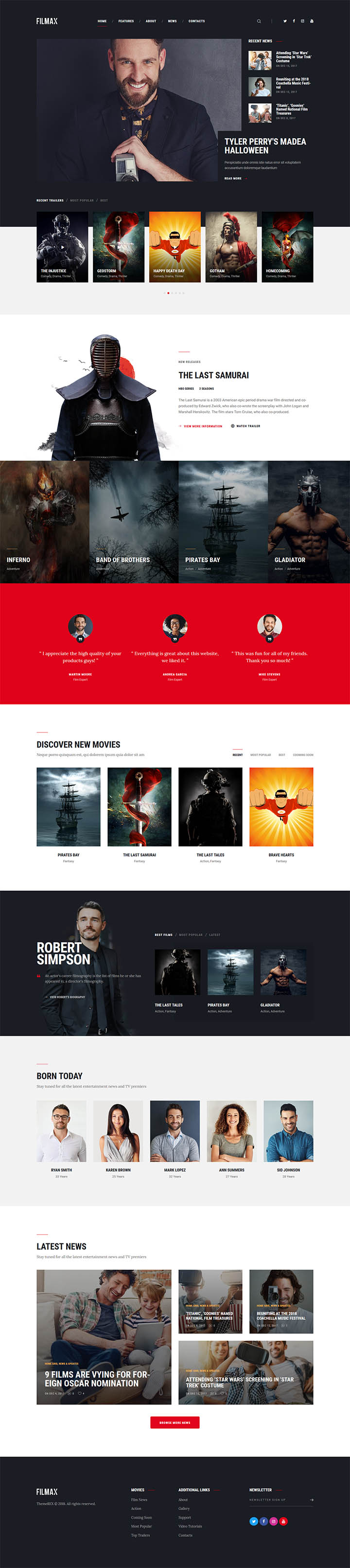 WordPress шаблон ThemeForest Filmax