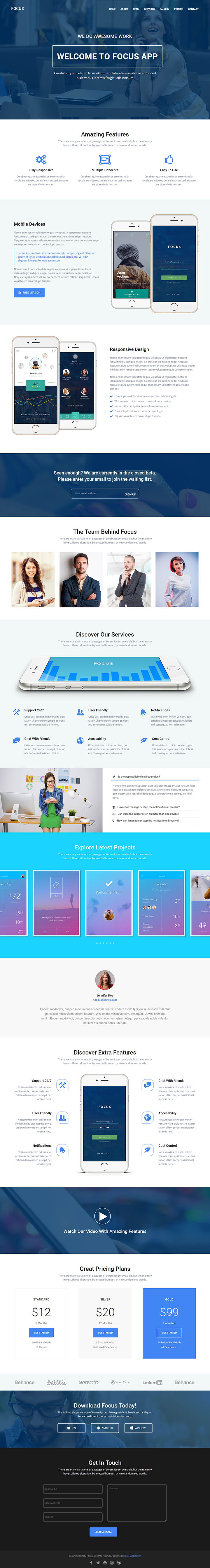 WordPress шаблон ThemeForest Focus High