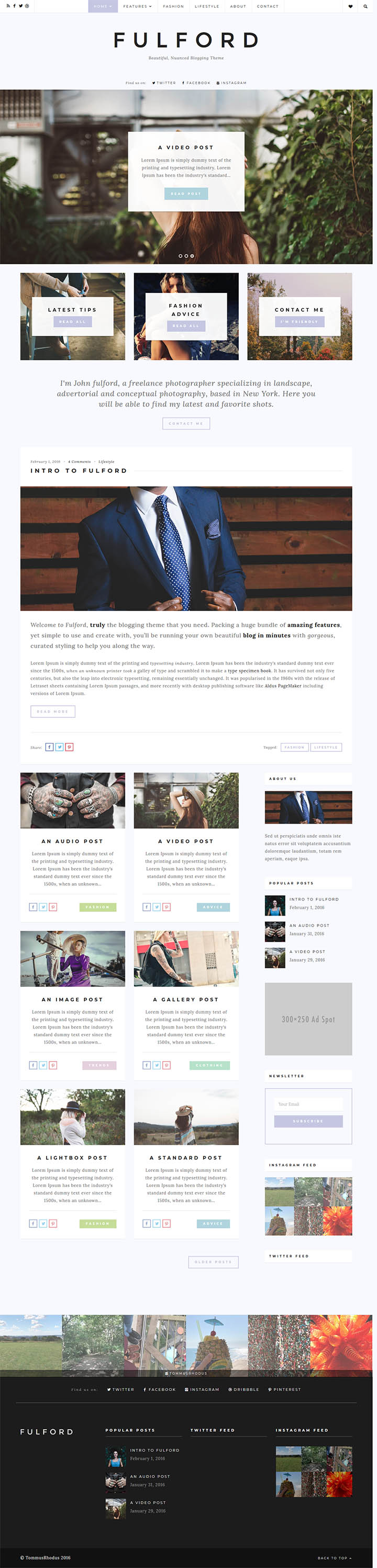 WordPress шаблон ThemeForest Fulford