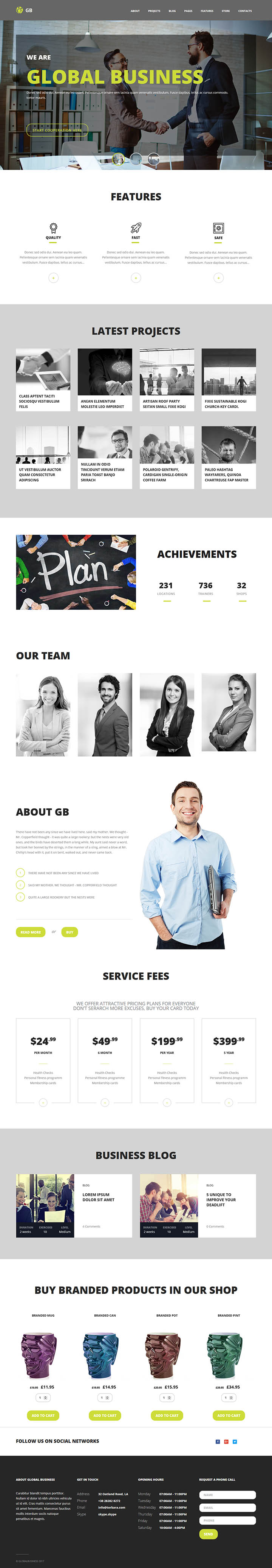 WordPress шаблон ThemeForest GB