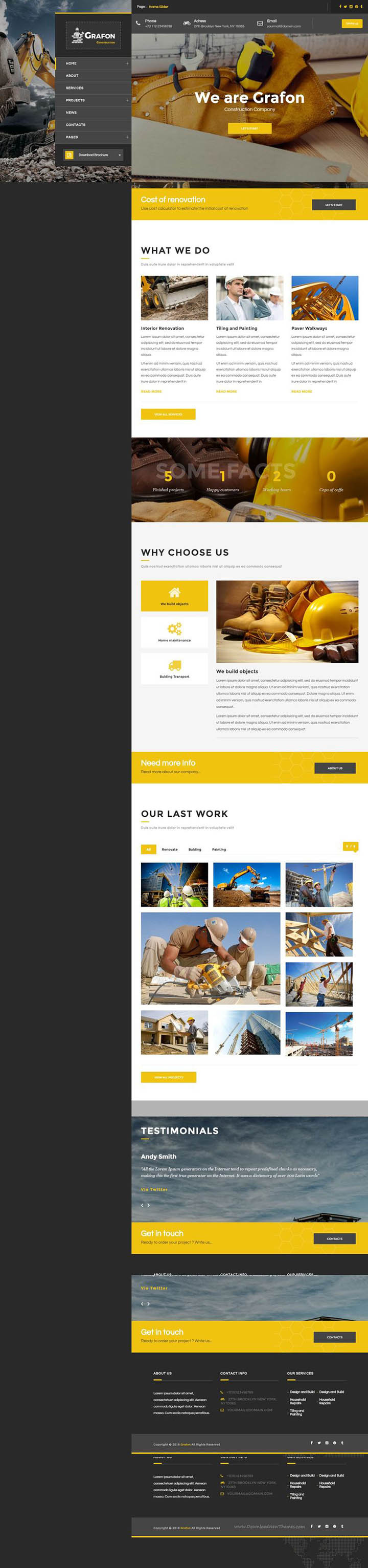 WordPress шаблон ThemeForest Grafon