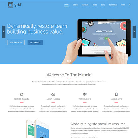 ThemeForest GRID X