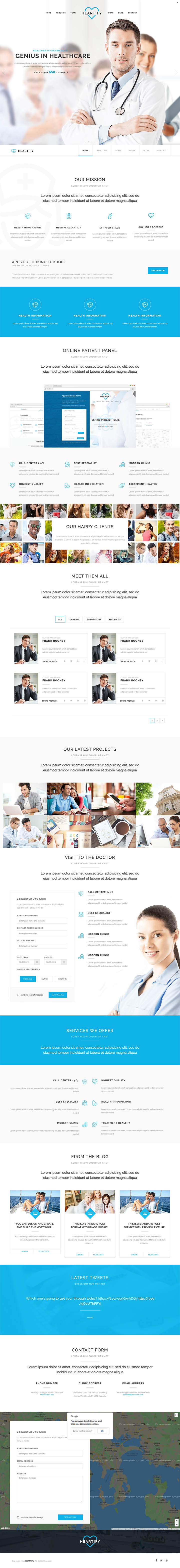 WordPress шаблон ThemeForest Heartify