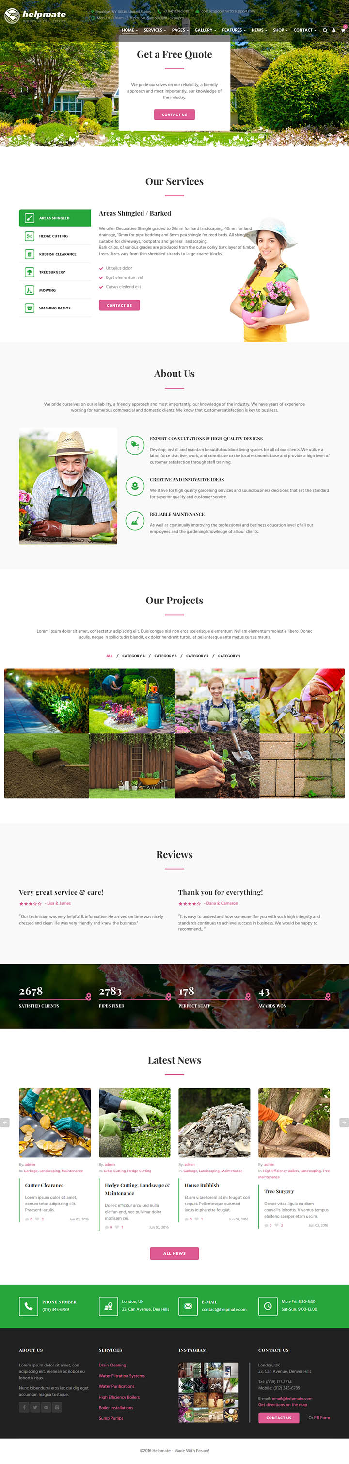 WordPress шаблон ThemeForest Helpmate