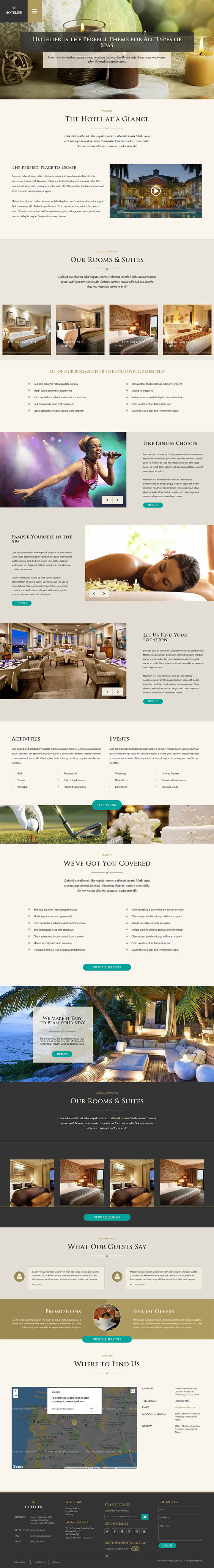 WordPress шаблон ThemeForest Hotelier